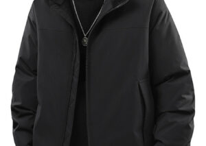 Men's Casual Stand Collar Lightweight Bomber Jacket
