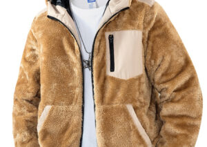 Men's Zip Up Fleece Hooded Jacket