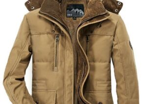 Men's Plus Size Zip Up Hooded Winter Coat