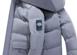 Men's Plus Size Hooded Padded Zip Up Coat