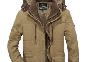 Men's Plus Size Winter Warm Hooded Parka Coat