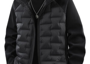 Men's Plus Size Lightweight Padded Stand Collar Jacket
