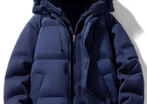 Men's Plus Size Warm Hooded Padded Puffer Jacket