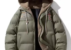Men's Plus Size Hooded Padded Puffer Jacket