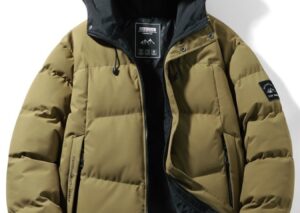Men's Full Size Outdoor Padded Hooded Puffer Jacket Plus Size