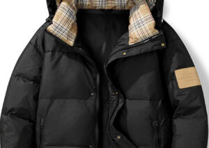 Men's Plus Size Warm Padded Hooded Down Puffer Jacket