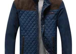 Men's Full Size Quilted Snap Down Jacket Plus Size