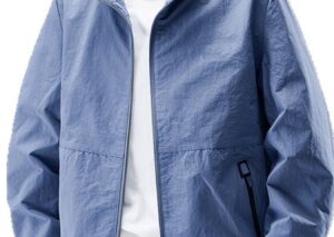 Men's Plus Size Zip Up Long Sleeve Jacket