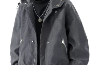 Men's Plus Size Casual Hooded Lightweight Windbreaker Jacket