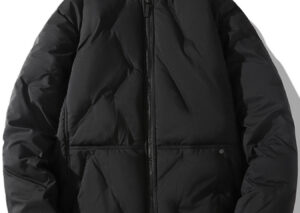 Men's Plus Size Padded Zip Up Bomber Jacket