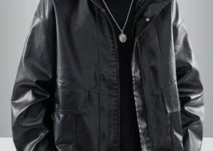 Men's Plus Size Casual Zip Up Jacket