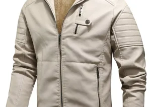 Men's Plus Size Zip Up Fleece Lined Jacket