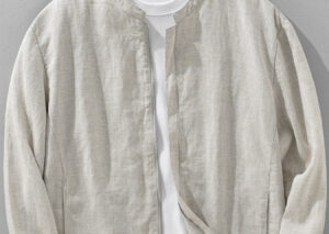 Men's Plus Size Zip Up Long Sleeve Jacket