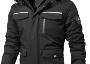 Men's Plus Size Fur Hooded Winter Parka Coat