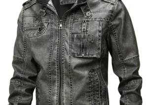 Men's Full Size Zip Up Long Sleeve Jacket Plus Size